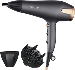 Pretfy Hair Dryer with Diffuser, Professional 2500W Hairdryers Strong Fast Hair