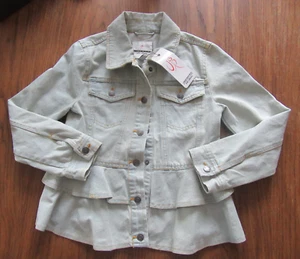 NWT Urban Republic Denim Jacket Medium Wash Ruffle Size M (10-12Y) - Picture 1 of 4