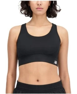 New Balance Women's Tech Training Sports Bra Racerback WB33468, Black - Picture 1 of 2