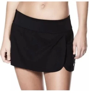 NIKE Damen Schwimmen Schwarz Boardskirt Bikinihose NESS8203-001 SCHWARZ - Größe L - Bild 1 von 5