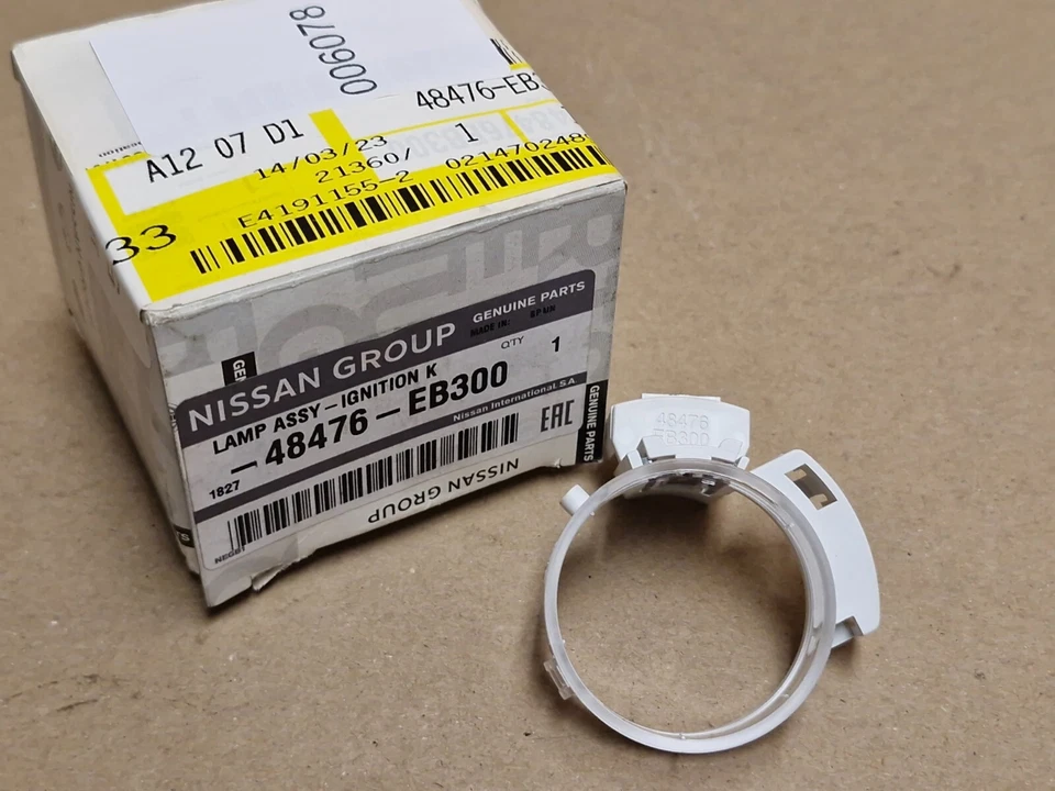 Nissan Navara D40M Ignition Key Lamp Unit 48476-EB300 Genuine NEW OEM - Image 1 of 4