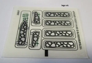 Lego 70126stk01 Sticker Sheet for Set 70126 Legend Of Chima Crocodile Legend New - Imagen 1 de 1