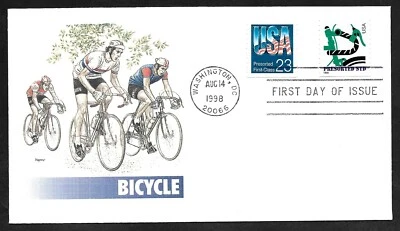 #3229 (10)c-Modern Bicycle- Fleetwood FDC + #2606 - Image 1 of 2