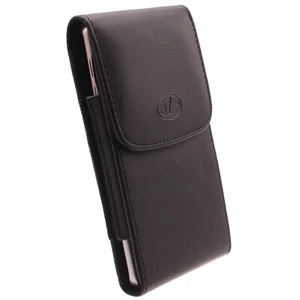 Leather Case Belt Clip Holster Cover Pouch Vertical Carry for Smartphones - Picture 1 of 5