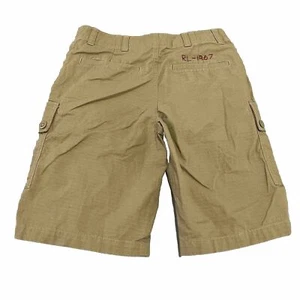 Polo Ralph Lauren Beige/Tan Youth Kid Boy Ripstop Cargo Hike Trek Shorts-10-1124 - Picture 1 of 9