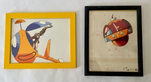 Lot 2 WILD CARDZ ANIME CEL PAINTINGS Japan Original Animation MANGA 1997 Movic - Picture 1 of 7