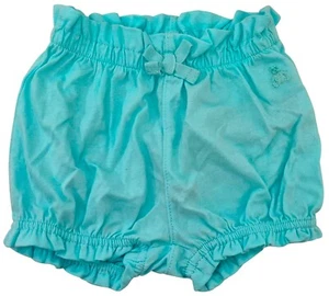 GAP Baby Girls 100% Cotton Shorts Blue Elasticated Waist And Legs MRRP £12.99 - Picture 1 of 4