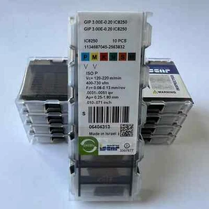 ISCAR / GIP3,00E-0,20 IC8250 / Hartmetalleinsätze 10 Stück - Bild 1 von 5