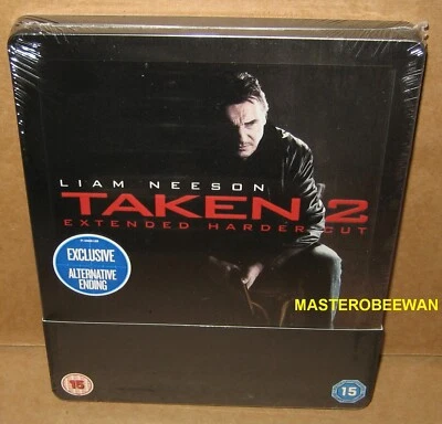 Taken 2: Extended Harder Cut Steelbook - Liam Neeson (Blu-Ray) New Sealed UK RF - Image 1 of 2