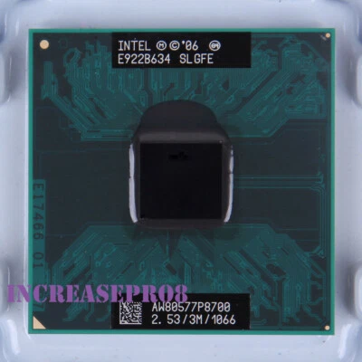 Intel Core 2 Duo P8700 BX80577P8700 Processor 2.53GHz Socket P CPU 25W 1066MHz - Image 1 of 4