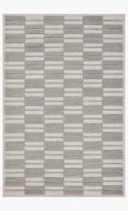 Abstract - Gray -Rug Plaid- Hand Tufted Modern Wool Carpet Area Rug  Decor Rugs - Picture 1 of 5