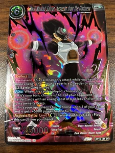 Dragon Ball Super Black Masked Saiyan, Assassin from the Darkness BT19-141 SR NM - Picture 1 of 2