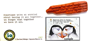 Impression Obsession IO Stamps ALL TOGETHER Rubber Cling Stamp Words & Phrases - Picture 1 of 6