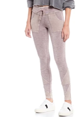 NUEVO XS Free People Movement Kyoto Leggings Pantalón tiro alto retazos hongo Foto 1 de 4