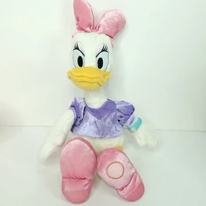 Disney Store Daisy Duck 18” Plush Lavender Dress Stuffed Animal Authentic Patch - Picture 1 of 8