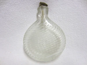 Schnupftabakglas - Brasilflaschl - Innen Hohlgeschnürlt - Ungeschliffen um 1900 - Bild 1 von 5