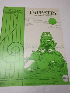 Carole King Tapestry Organ Sheet Music Bradley Easy Organ Series - Picture 1 of 2