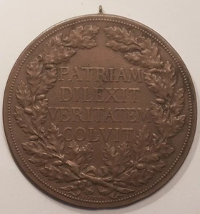 Grande Médaille Religieuse uniface, par Oudine, vers 1870 !! - Imagen 1 de 1
