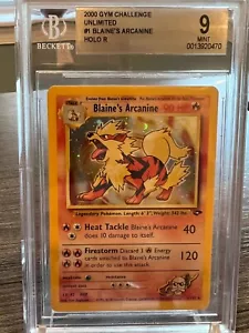 Blaine's Arcanine Holo - Palestra Challenge - BGS 9 - (PSA/CGC) - Foto 1 di 1