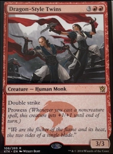 Dragon-Style Twins R Regular #108 | KTK Khans of Tarkir | MTG - Image 1 of 1