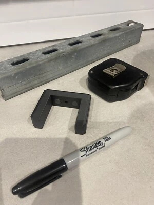 AB PRINTS Unistrut Marking Tool Fast Square Cut Magnetic Electrician Tool Centre Finder