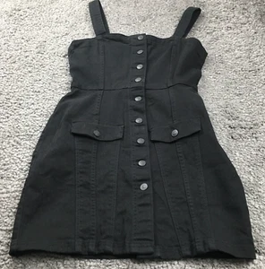 Divided by H&M Womens Dress Size S Black Button-Up Sleeveless Pockets NWT - Picture 1 of 11