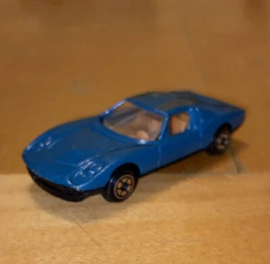 Vintage Yatming CEREAL PROMO Ferrari Rare Turquoise Good Stripe Original Old Car - Picture 1 of 7