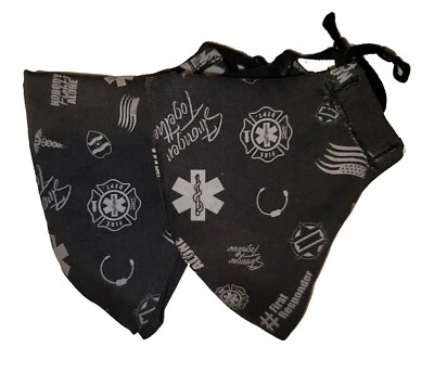 2 Pack - No One Fights Alone, First Responders, Stronger Together Theme Facemask - Image 1 of 4