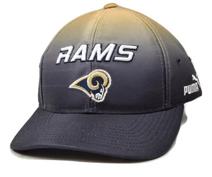 Los Angeles Rams PUMA Team Apparel NFL Metallic Fade Adjustable Cap Hat - Picture 1 of 4