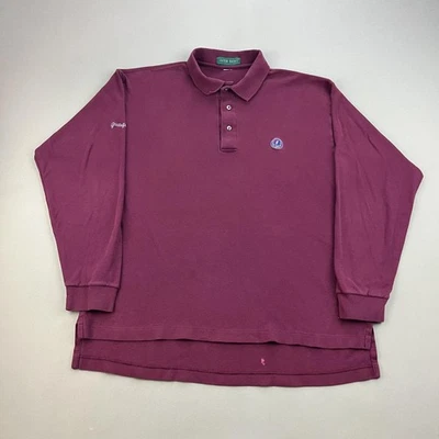 Vintage Grateful Dead Polo Shirt Rugby Mens Large Maroon Rock Band Jerry Garcia - Image 1 of 4