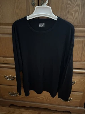 Camisa térmica negra de manga larga para hombre Foto 1 de 4