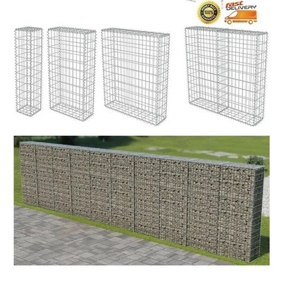Gabione Steingabionen Steinkorb Wand Drahtkorb Draht Mauer Gabionenkorb Garten - Bild 1 von 4