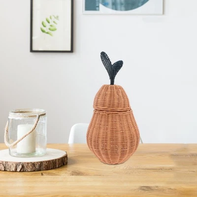  Cestino Con Coperchio Artigianale Contenitore La Conservazione Della Fattoria - Immagine 1 di 4