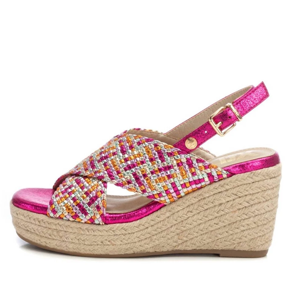 Sandalias de cuña Xti para mujer Fuxia Foto 1 de 1