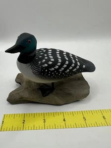 C.W. Waterfield handgeschnitzter Common Loon Lockvogel signiert 3/09 wunderschön - Bild 1 von 10