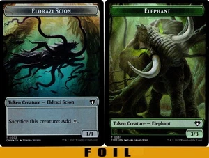 1x MTG - ELDRAZI SCION \\ ELEPHANT TOKEN #02/31 - FOIL - Commander Masters - Picture 1 of 1