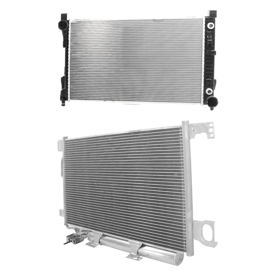 For Mercedes-Benz C230 05-07 Replacement BNDL-462249 Radiator & Condenser Kit - Image 1 of 1