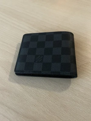 Louis Vuitton Bifold Damier Graphite Men Wallet Black Checkered NO BOX! - Image 1 of 3