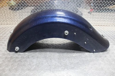 2012 HARLEY-DAVIDSON ROAD GLIDE OEM REAR BACK WHEEL BLUE FENDER MUD GUARD - Image 1 of 4