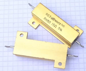 1x Sfernice (Vishay) RH50 RE3 Wicklungsleistungswiderstand 15 Ohm 5% 50W - Bild 1 von 10