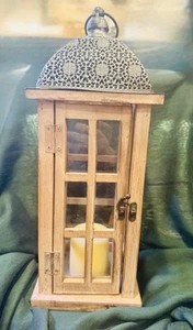 Rustic Wood And Metal Lantern Or Mini Greenhouse For Carnivorous Plants - Picture 1 of 6
