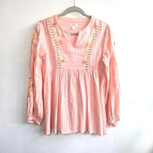 Cat & Jack Peach Colored Boho Styled Blouse For Girls Size XL (14-16) - Picture 1 of 8