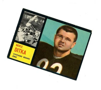 RARO 1962 Topps novato #17 ¡Mike Ditka RC! Chicago Bears VER POBRE Foto 1 de 2