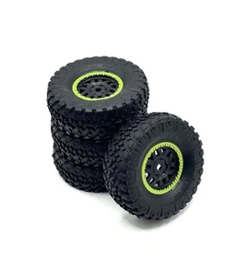 Axial SCX24 - Jeep Gladiator Wheels And Tires - Original - Green Ring - Picture 1 of 3