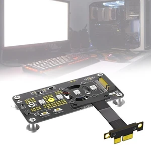 NVME to PCIE X1 Expansion Board Equipped with Cooling Fan and LED Control - Afbeelding 1 van 10
