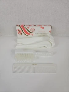 NEU Vintage Stanley weiß perlmutt Haarbürste & Kamm Set Nylonborsten Neu aus altem Lagerbestand - Bild 1 von 7