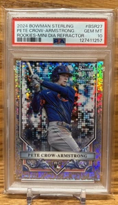 PETE CROW-ARMSTRONG Mini Diamond /150 PSA 10 GEM Rookie | 2024 Bowman Sterling - Bild 1 von 2