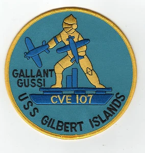 USS Gilbert Islands CVE 107 BC Patch Cat No C6544 - Picture 1 of 1