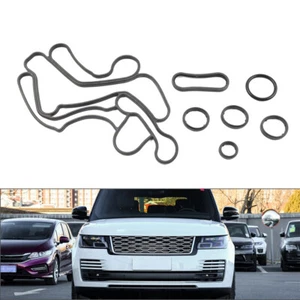 1 Set  Engine Oil Cooler Gasket For Land Rover Discovery Range Rover Sport Black - Picture 1 of 9