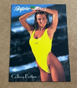 1993 Portfolio Swimsuit Card # 76 Colleen Britton - Free Ship - Picture 1 of 2